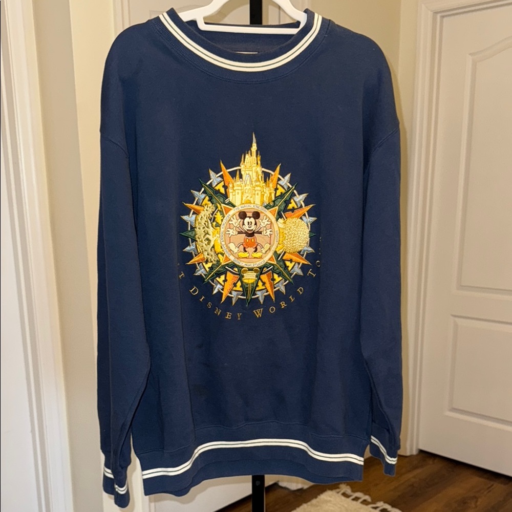 Vintage Rare Walt Disney World Tour Sweatshirt Size L